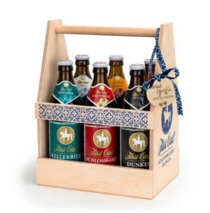 Holztragerl "Biergrüße"